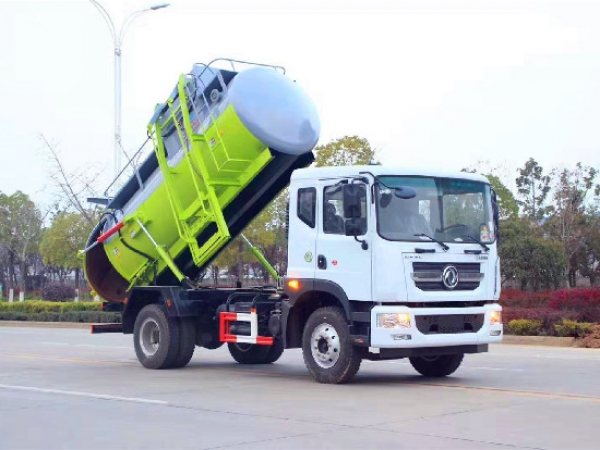 東風(fēng)10立方餐廚垃圾車(chē)圓罐